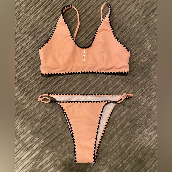 Swim Salmon Colored Bikini Poshmark